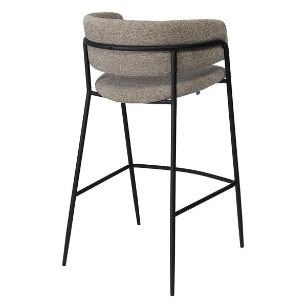 Стул барный helning, мягкий шенилл, капучино Bergenson Bjorn