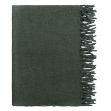 Плед мохеровый хвойно-зеленого цвета из коллекции essential, 130х180 см Tkano