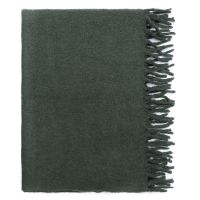 Плед мохеровый хвойно-зеленого цвета из коллекции essential, 130х180 см Tkano