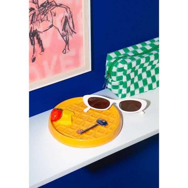 Поднос декоративный, good morning, waffle, D18.5 см Doiy
