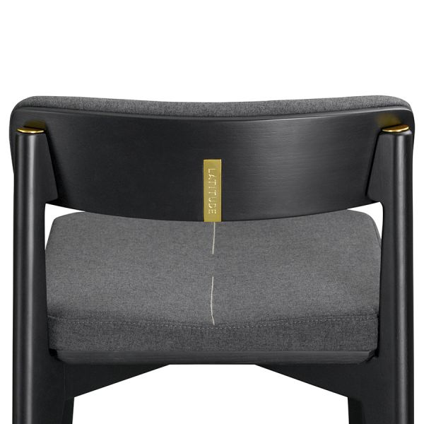 Стул барный aska рогожка черный/темно-серый Latitude