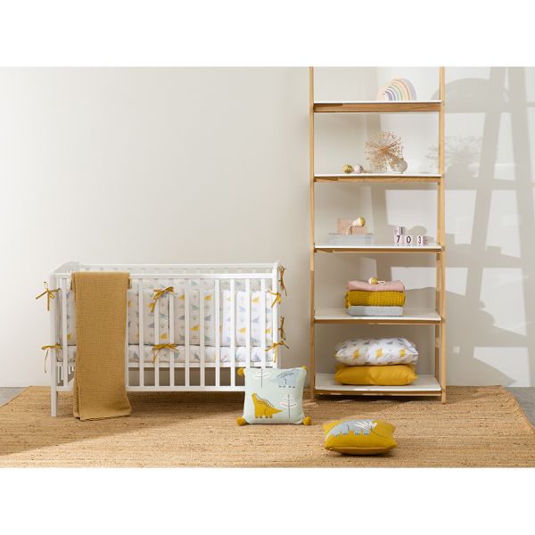 Комплект постельного белья из сатина с принтом dinosauria world из коллекции tiny world, 110х140 см Tkano