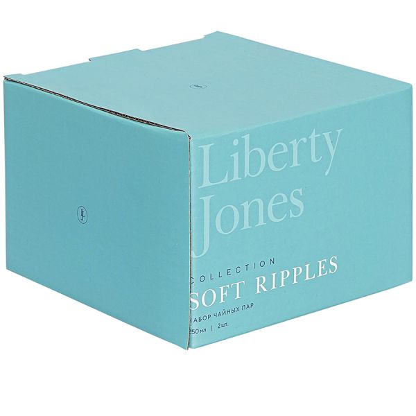 Набор чайных пар soft ripples, dual glazing, 250 мл, 2 шт Liberty Jones