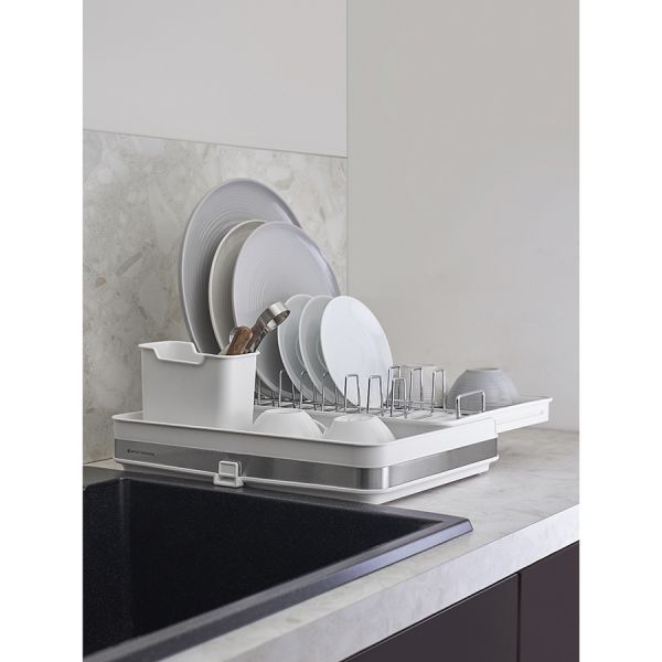 Сушилка для посуды atle раздвижная большая, белая Smart Solutions