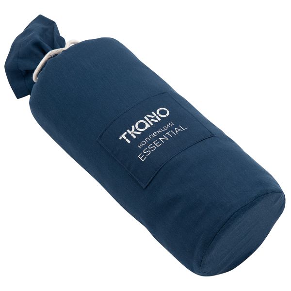 Простыня на резинке темно-синего цвета из коллекции essential 180х200х30 см