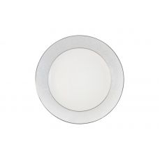 Тарелка десертная 18 см Мелисента, фарфор, белая, с серебристым кантом Anna Lafarg Emily
