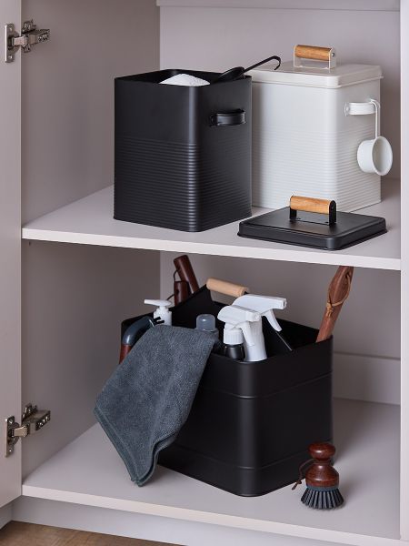 Банка для хранения универсальная irmel 6.2 л, с ложкой, графит Smart Solutions