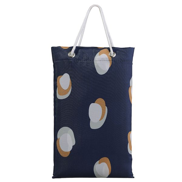 Штора для ванной темно-синего цвета с принтом sun spots  из коллекции wild