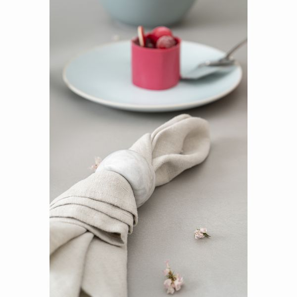 Набор колец для салфеток marm, D5 см, белый мрамор, 2 шт. Liberty Jones