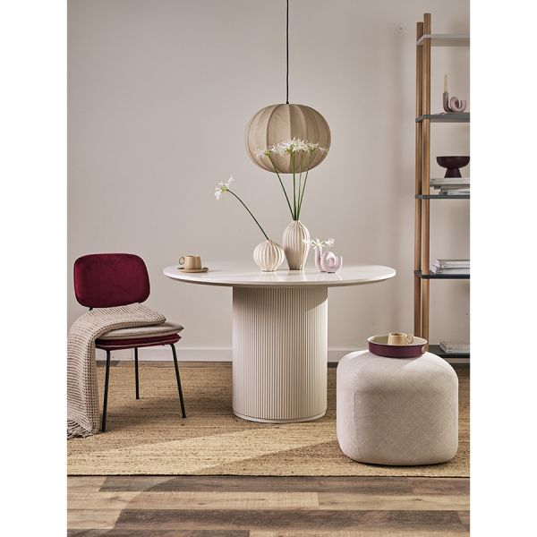 Светильник подвесной texture rib, D48 см, бежевый Bergenson Bjorn