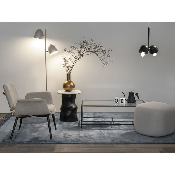 Светильник потолочный enkel kopp, 38х15х43 см, черный/золотистый Bergenson Bjorn