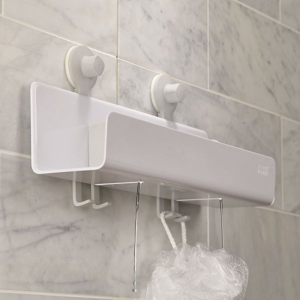 Органайзер для душа с зеркалом easystore большой белый