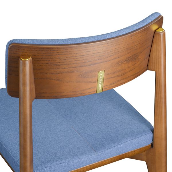 Стул aska рогожка орех/темно-синий Latitude