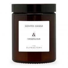 Свеча ароматическая the olphactory, Кедр и уд, 27 ч