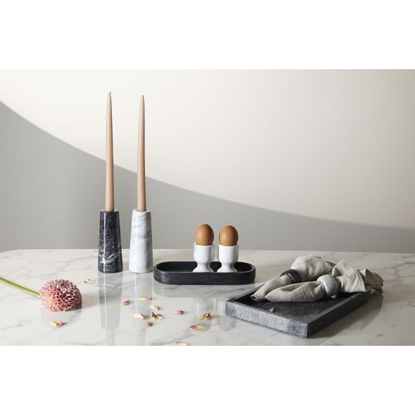 Набор колец для салфеток marm, D5 см, белый мрамор, 2 шт. Liberty Jones