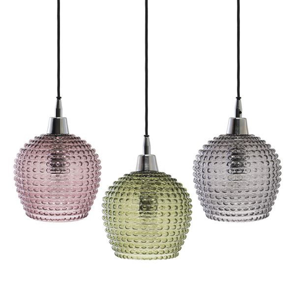 Светильник подвесной каскадный aurora, 65х18 см, сливовый/зеленый/серый Bergenson Bjorn