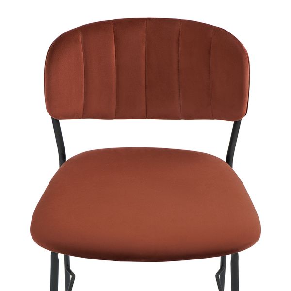 Стул барный eirill, велюр, кирпичный Bergenson Bjorn