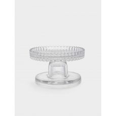 Подсвечник 9 см, двусторонний, для тонкой/цилиндрической свечи, на ножке, стекло, Saltaire ANNA LAFARG