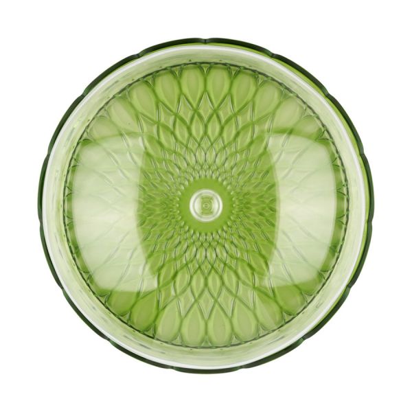 Блюдо сервировочное с крышкой vanity 30 см, зеленое Guzzini