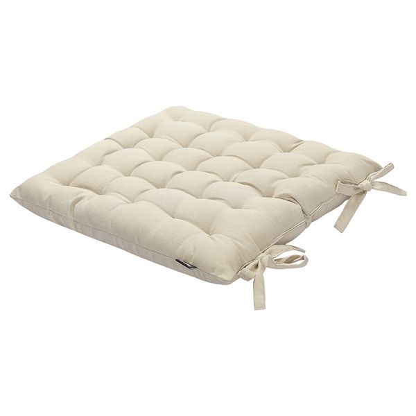 Подушка на стул из хлопка бежевого цвета из коллекции essential, 40х40 см Tkano
