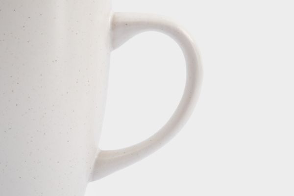 Кружка 370 мл, 2 шт, керамика, белая, в крапинку, Scanno ANNA LAFARG
