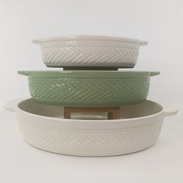 Блюдо для запекания Сountry mill 35,5х23,5 см светло-бежевое Liberty Jones