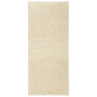 Ковер из шерсти и переработанного хлопка shillong из коллекции ethnic 70x160 см Tkano