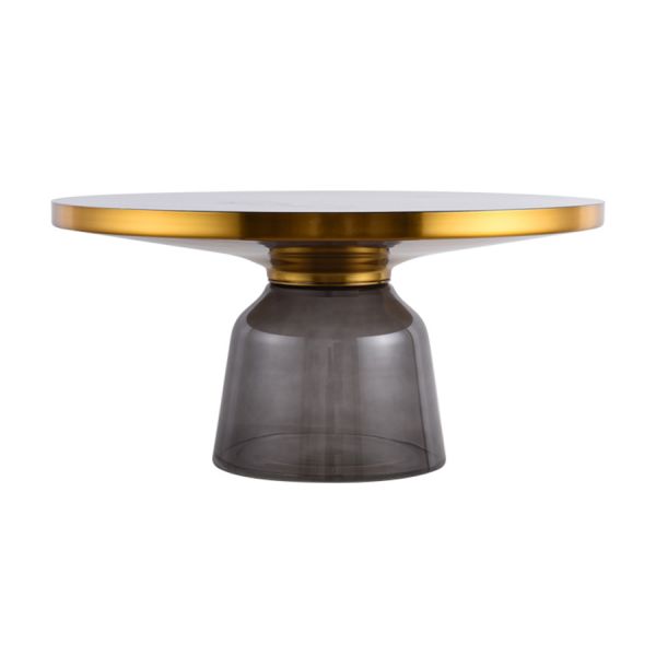 Столик кофейный odd D75 см мрамор/серый