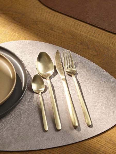 Набор столовых приборов pure на 6 персон, 24 предмета, золотистые матовые Liberty Jones