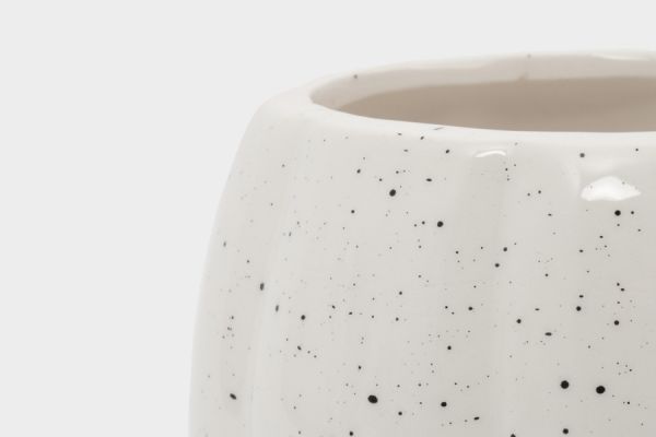 Кружка 520 мл, керамика, белая, в крапинку, Тыква, Light pumpkin ANNA LAFARG
