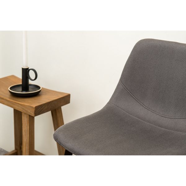 Стул полубарный hugh экокожа темно-серый