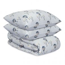 Комплект постельного белья 'Полевые цветы' из премиального сатина из коллекции russian north, 200х220 см Tkano