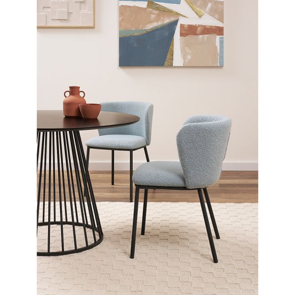 Стул foggy, букле, голубая пудра Bergenson Bjorn