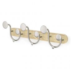 Вешалка настенная melody, натуральное дерево/никель Umbra