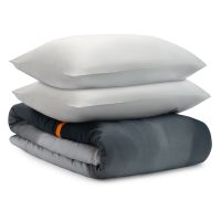Комплект постельного белья из умягченного сатина из коллекции slow motion, orange, 150х200 см Tkano