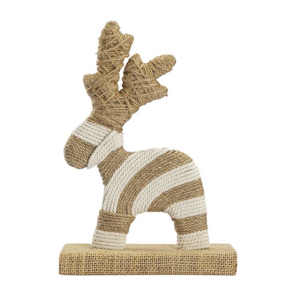 Декор новогодний reindeer dancer из джута и гофрированного картона из коллекции new year essential Tkano