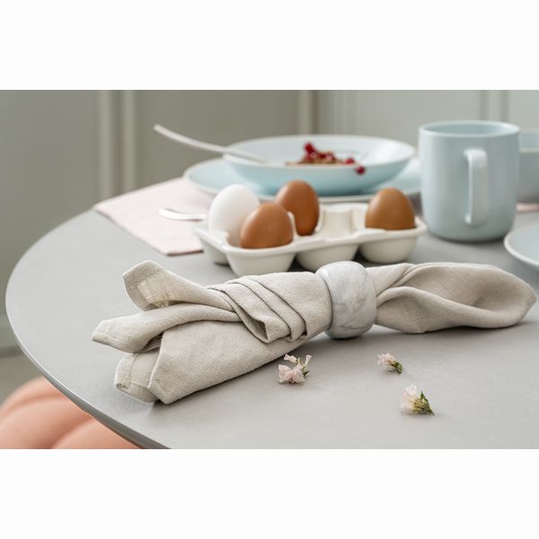 Набор колец для салфеток marm, D5 см, белый мрамор, 2 шт. Liberty Jones