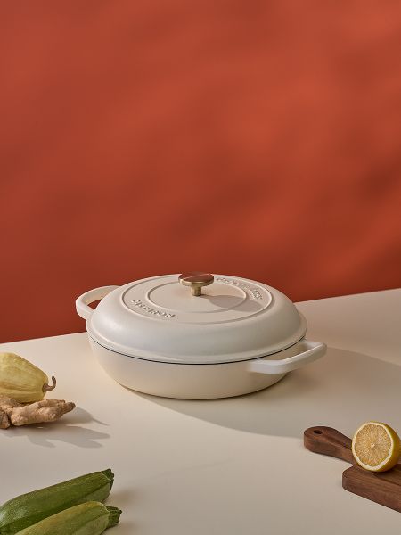 Сотейник с крышкой из коллекции 'Шеффилд', 30 см, молочный Liberty Jones