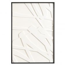 Панно декоративное с эффектом 3d minimalism, 70х100 см, белый/бежевый Bergenson Bjorn