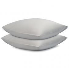 Набор из двух наволочек из умягченного сатина серого цвета из коллекции essential 70х70 см