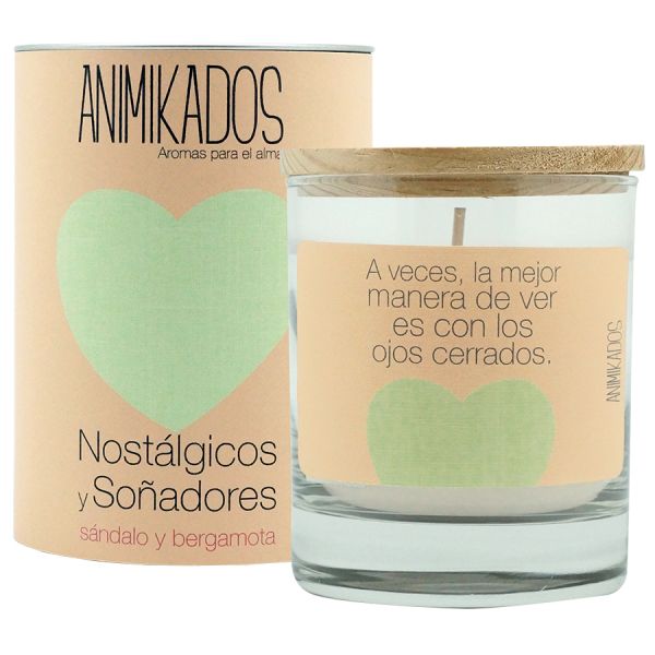 Свеча ароматическая animikados butterfly spirit Сандал и бергамот 40 ч.