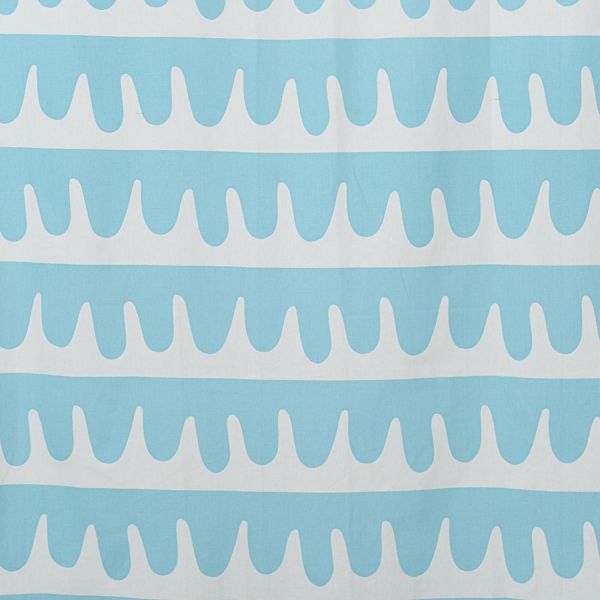 Штора для ванной popple голубого цвета cuts&pieces, 180х200 см Tkano