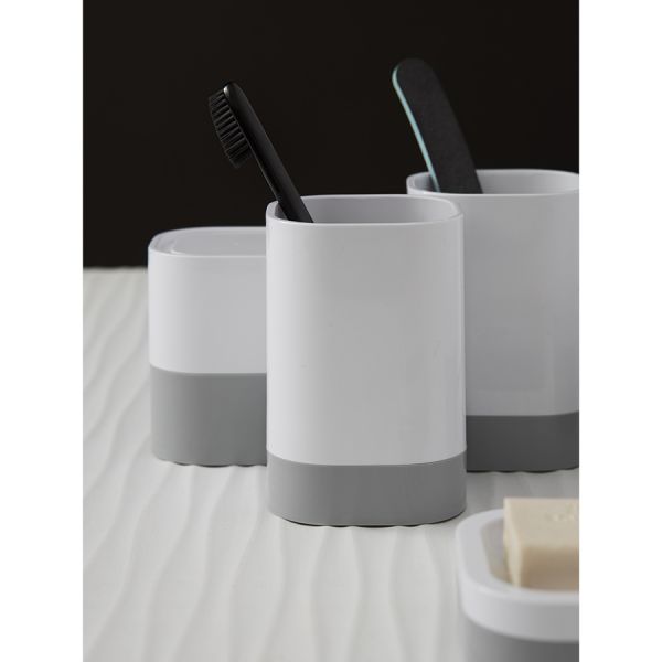 Стакан для зубных щеток tyer 470 мл, белый/серый Bergenson Bjorn Bath