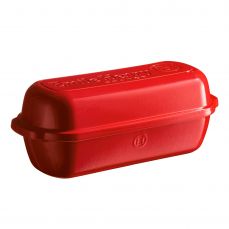 Керамическая форма для выпечки итальянского хлеба, 16x29.5x15 см, гранат, 345503, EMILE HENRY