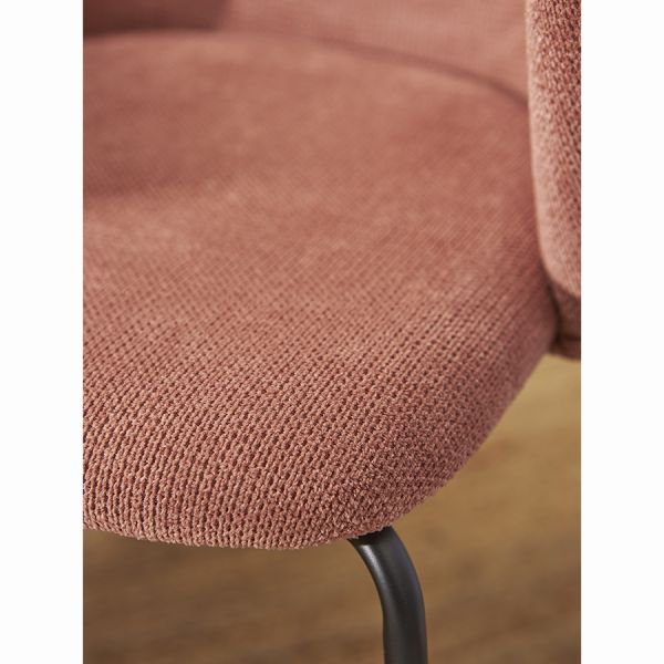 Стул dwight, фактурный шенилл, розовый Bergenson Bjorn