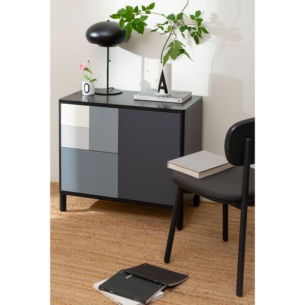 Комод saga tol 82х45х75 см черный