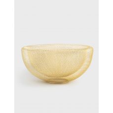 Корзина для фруктов 30 см, металл, золотистая, Grid ANNA LAFARG