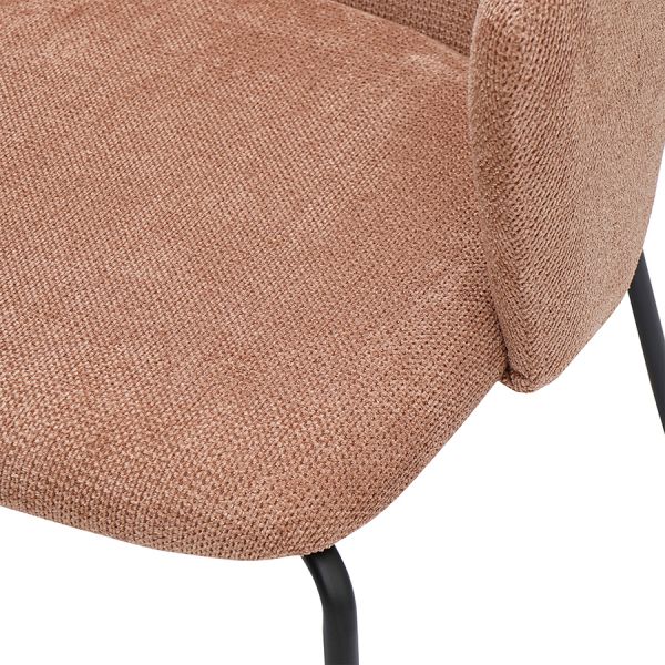 Стул dwight, фактурный шенилл, розовый Bergenson Bjorn