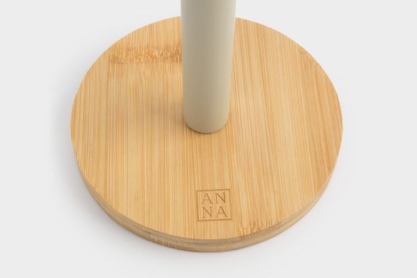 Держатель для бумажных полотенец 34 см, металл/дерево, бежевый, Retro ANNA LAFARG