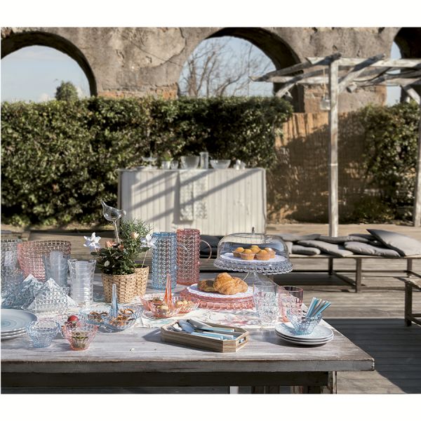 Блюдо сервировочное с крышкой Tiffany 30 см прозрачное Guzzini